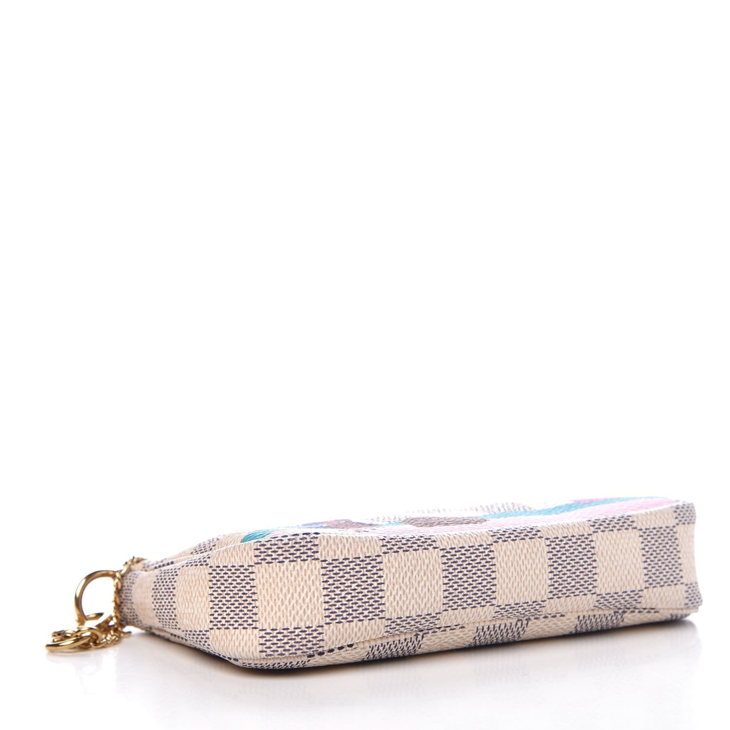 Louis Vuitton Damier Azur 2016 Christmas Animation Mini Pochette Accessories 4 of 8