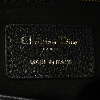 Christian Dior Grained Calfskin Cannage Medium Lady Dior Black 6 of 11