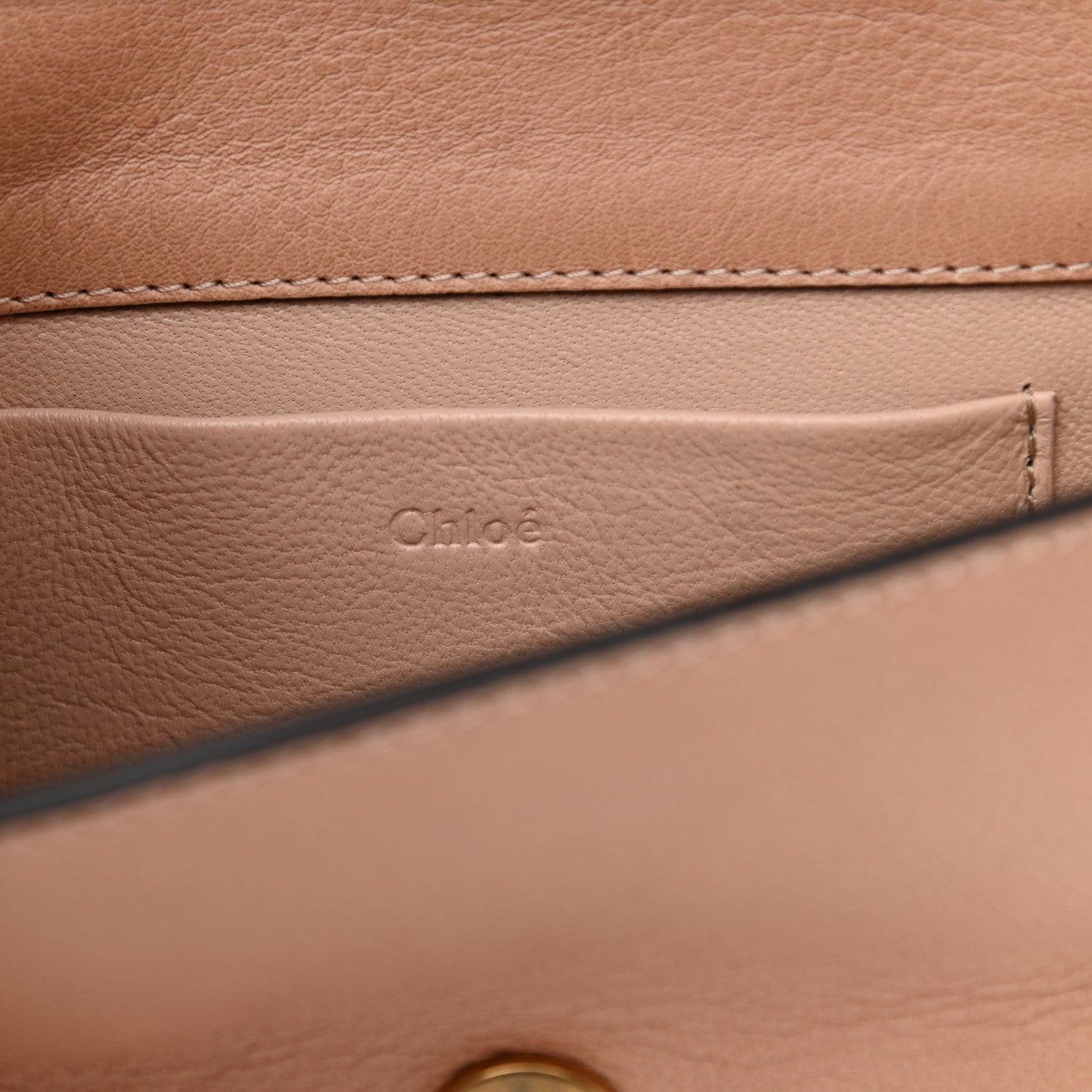 Chloe Calfskin Small Nile Bracelet Minaudiere Bag Biscotti Beige 7 of 10