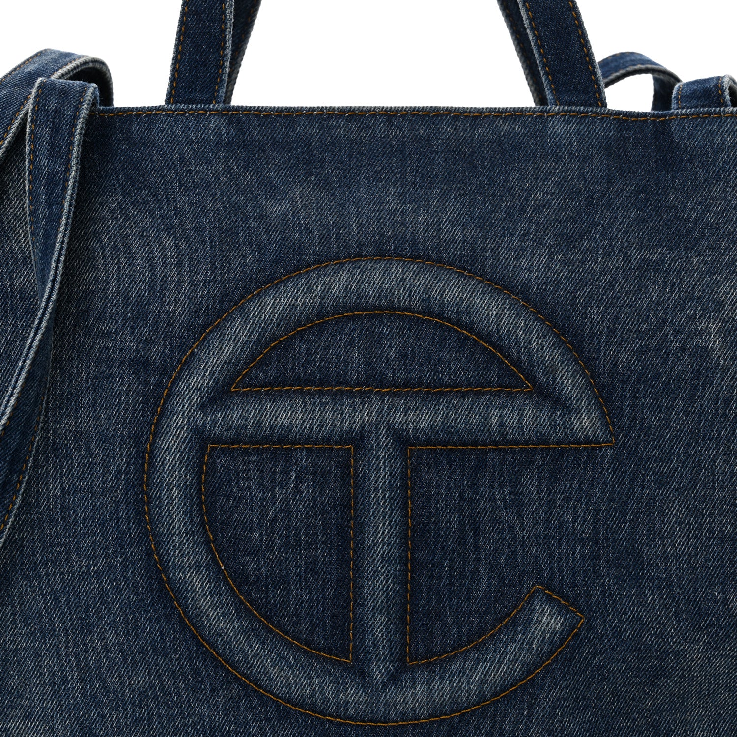 Telfar Denim Medium Shopping Bag Blue 8 of 10