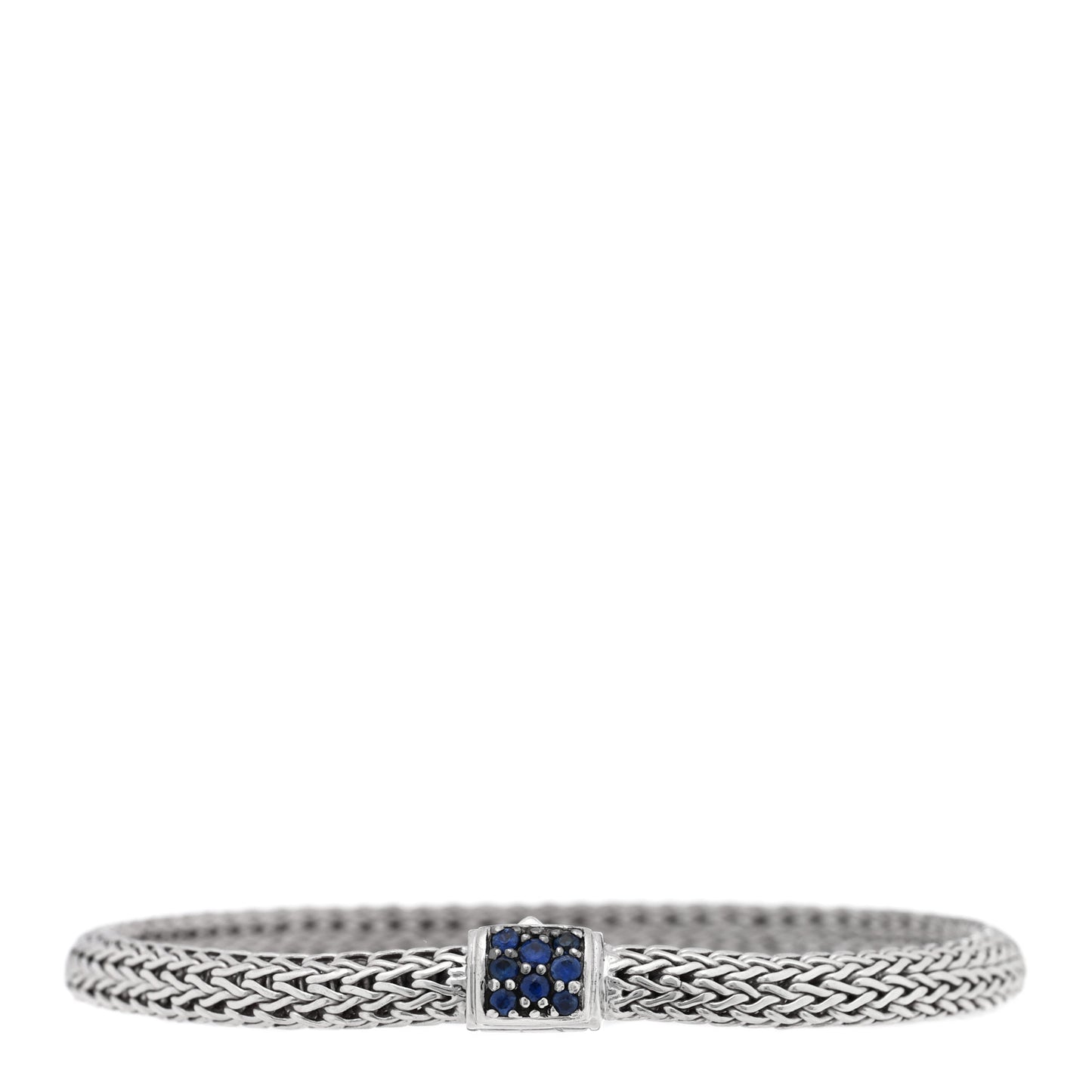 Sterling Silver Blue Sapphire 5mm Classic Chain Bracelet