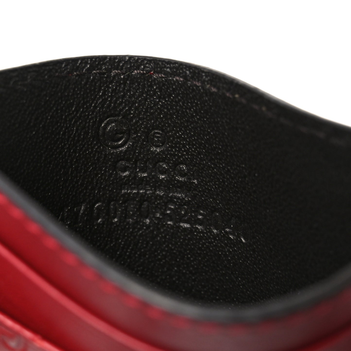 Microguccissima Card Holder Red