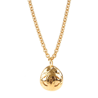 Chanel CC Pendant Necklace Gold 1 of 5