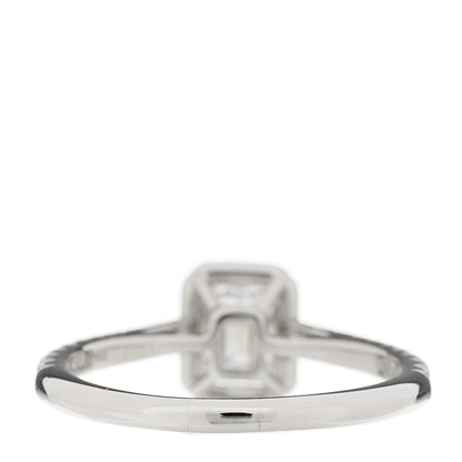 Tiffany Platinum Diamond .39ct Soleste Emerald Cut Engagement Ring 51 5.75 3 of 7