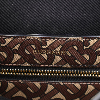 Burberry E-Canvas Monogram Stripe Book Tote Bridle Brown 5 of 8