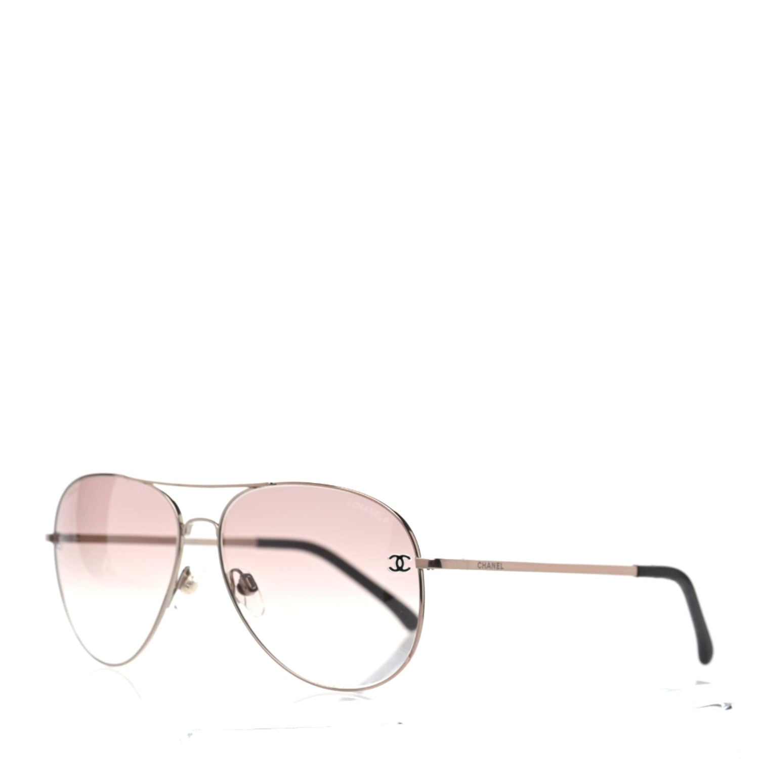 Chanel CC Aviator Sunglasses 4189-T-Q Pink 1 of 8