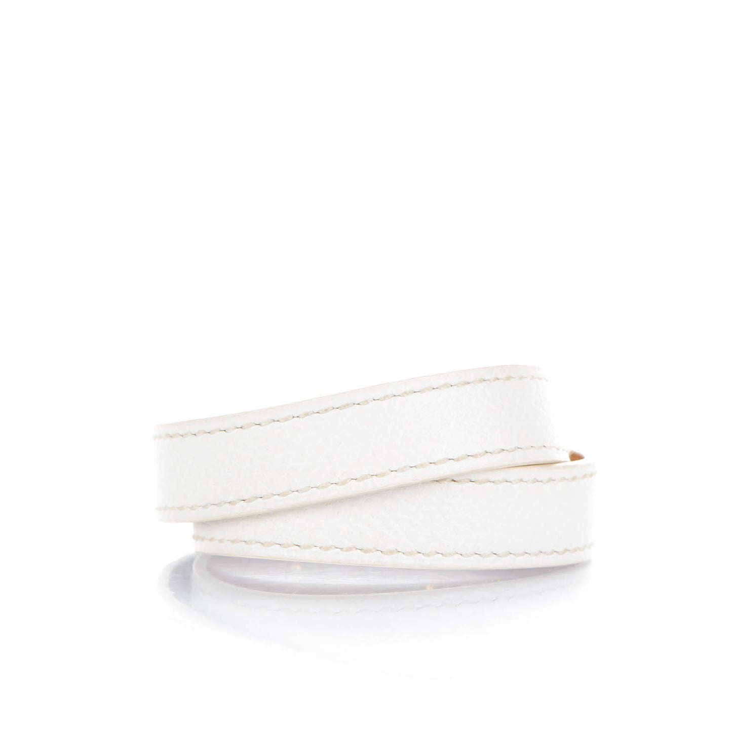 Epsom Kelly Double Tour Bracelet XS White