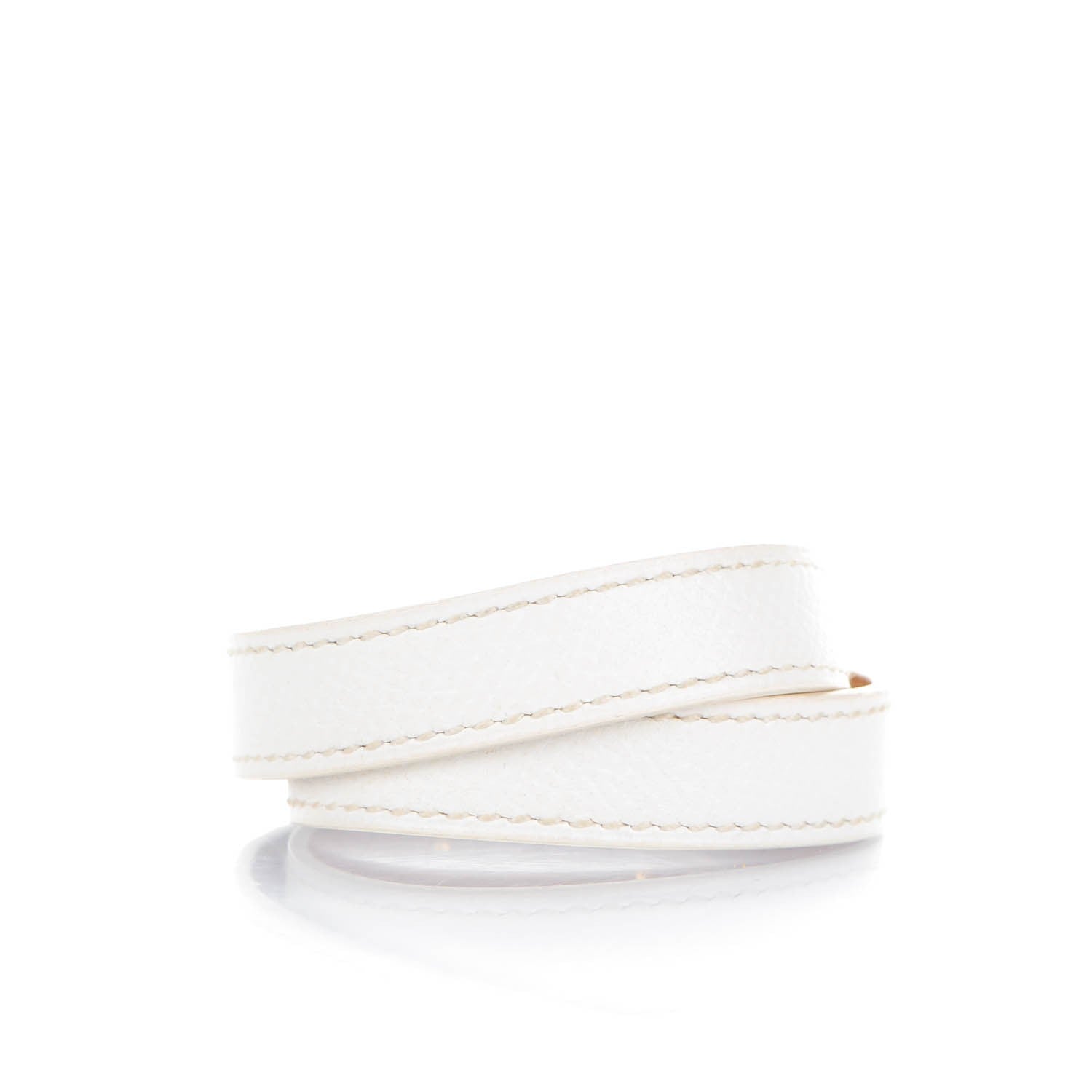 Hermes Epsom Kelly Double Tour Bracelet XS White 3 of 6