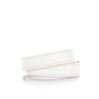 Hermes Epsom Kelly Double Tour Bracelet XS White 3 of 6