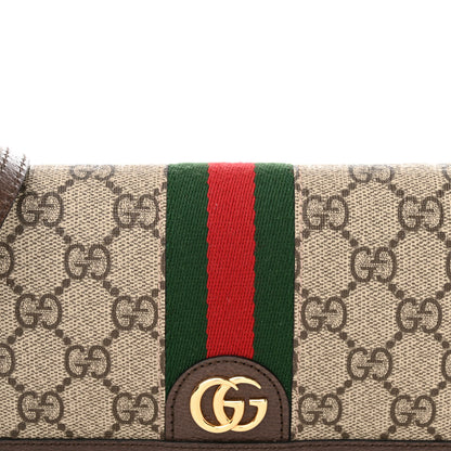Gucci GG Supreme Monogram Web Ophidia Belt Bag Beige Ebony New Acero 7 of 9