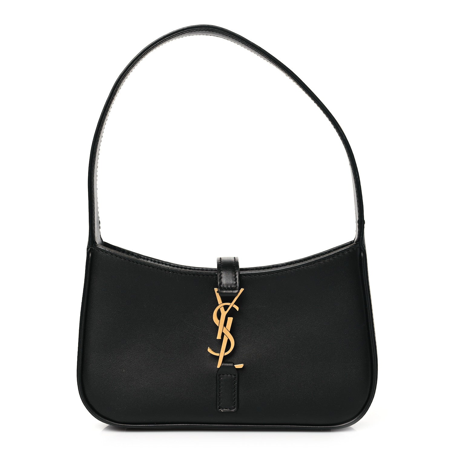 Saint Laurent Smooth Calfskin Le 5 A 7 Mini Hobo Black 1 of 9