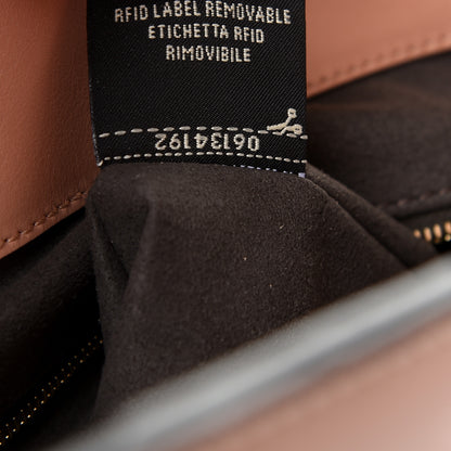 Fendi Vitello Glacier Medium FF Tote Rosa Bourbon 9 of 9
