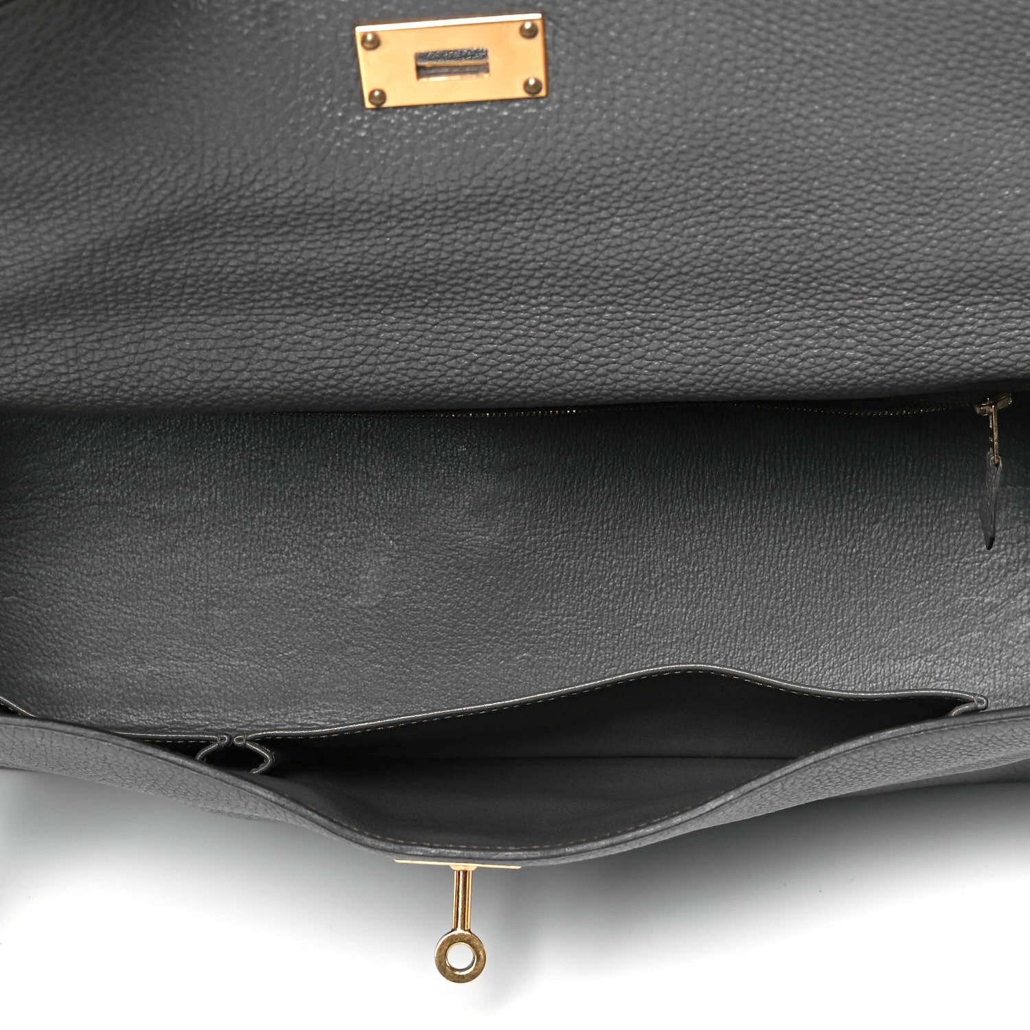 Hermes Togo Shoulder Kelly 40 Etain 5 of 9