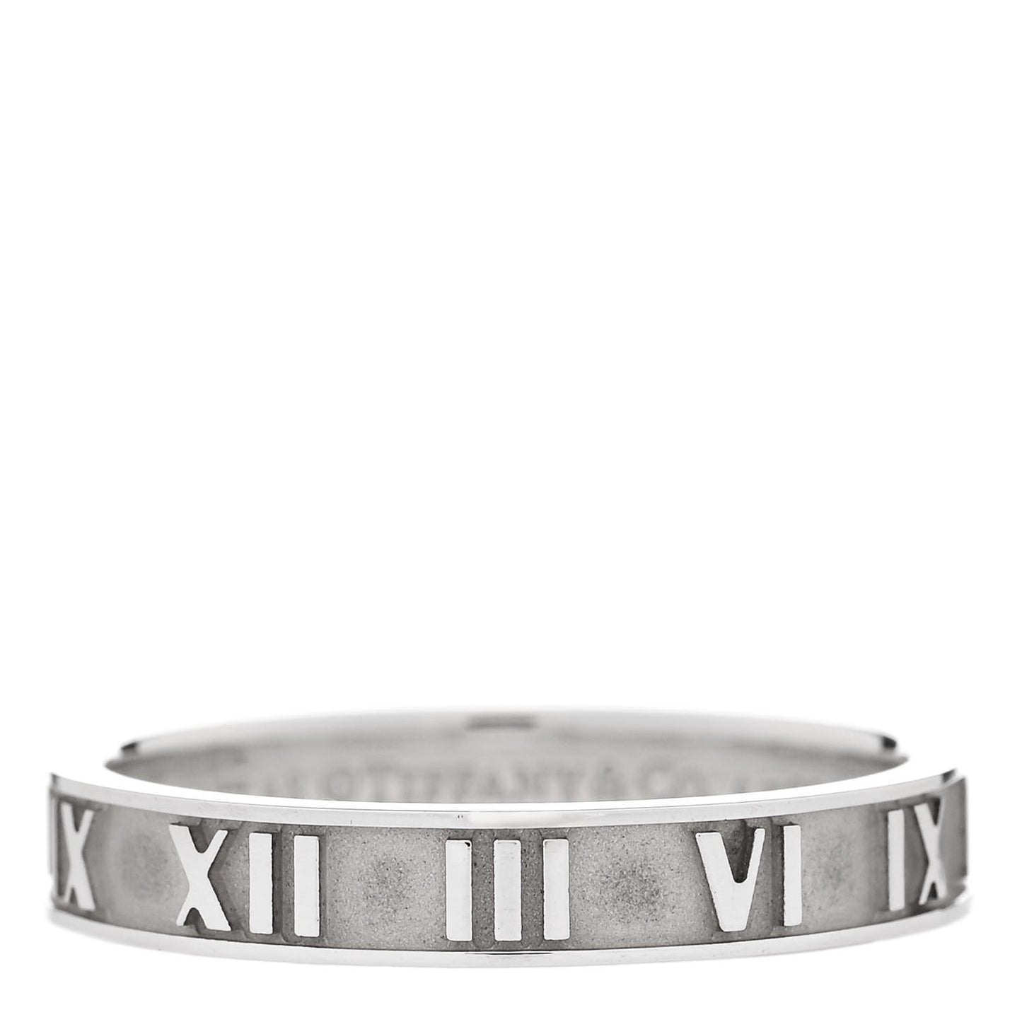 Sterling Silver Narrow Atlas Ring 61 9.5