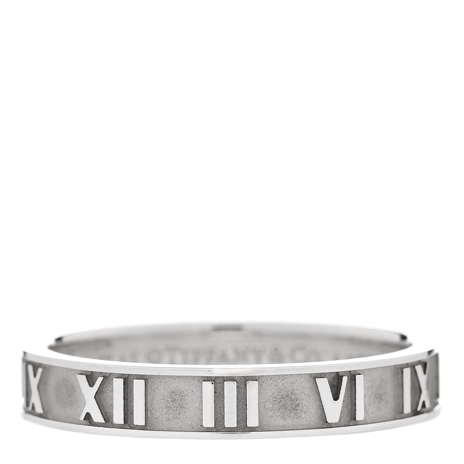 Tiffany Sterling Silver Narrow Atlas Ring 61 9.5 1 of 4