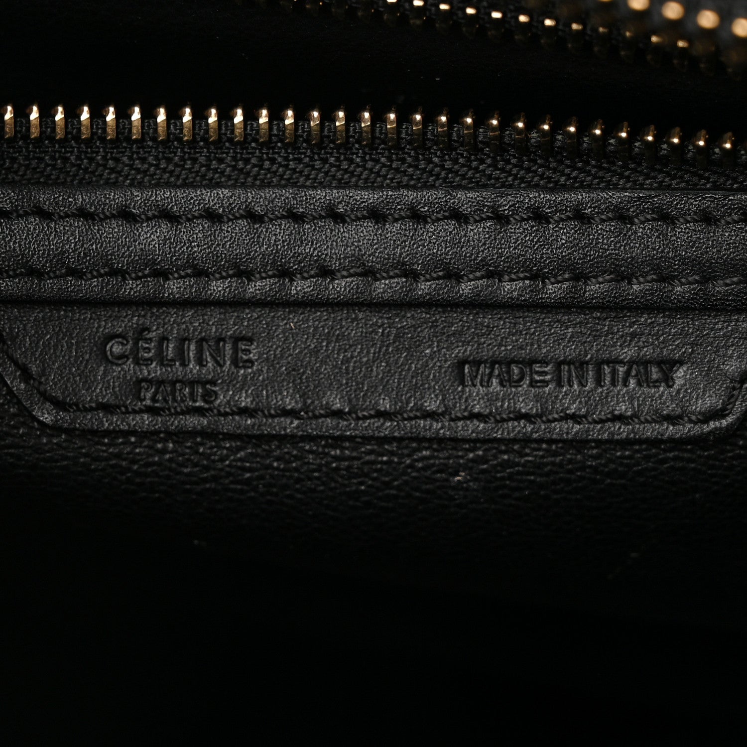 Celine Smooth Calfskin Micro Luggage Black 6 of 11