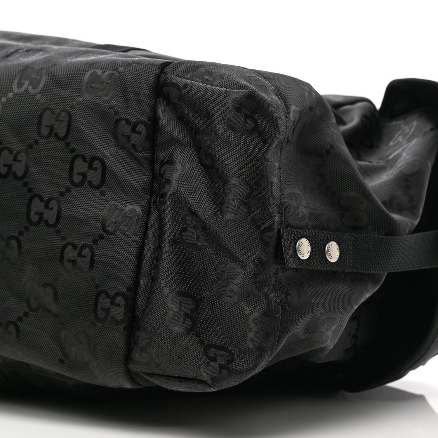 Gucci Econyl Nylon Monogram Off The Grid Duffle Bag Black 9 of 11
