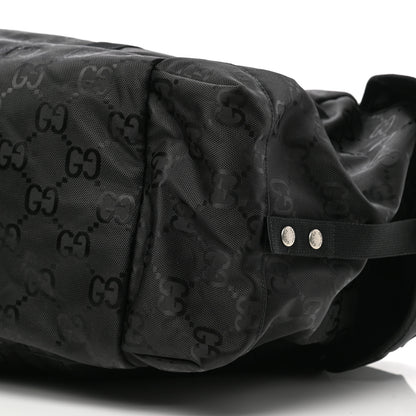 Gucci Econyl Nylon Monogram Off The Grid Duffle Bag Black 9 of 11