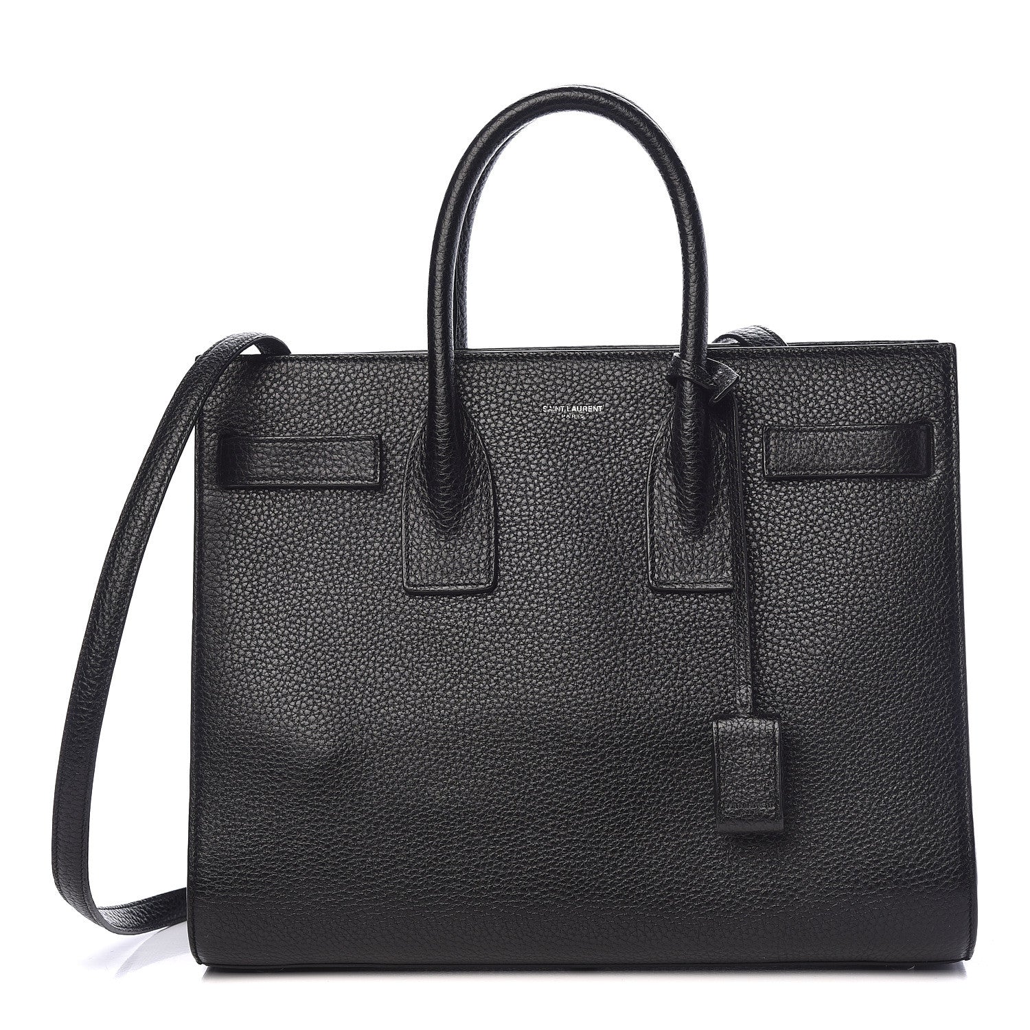 Saint Laurent Grained Calfskin Small Sac De Jour Black 1 of 10