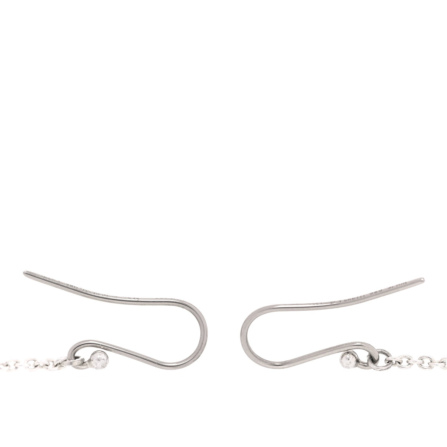 Tiffany Sterling Silver Elsa Peretti Open Heart Drop Earrings 3 of 6
