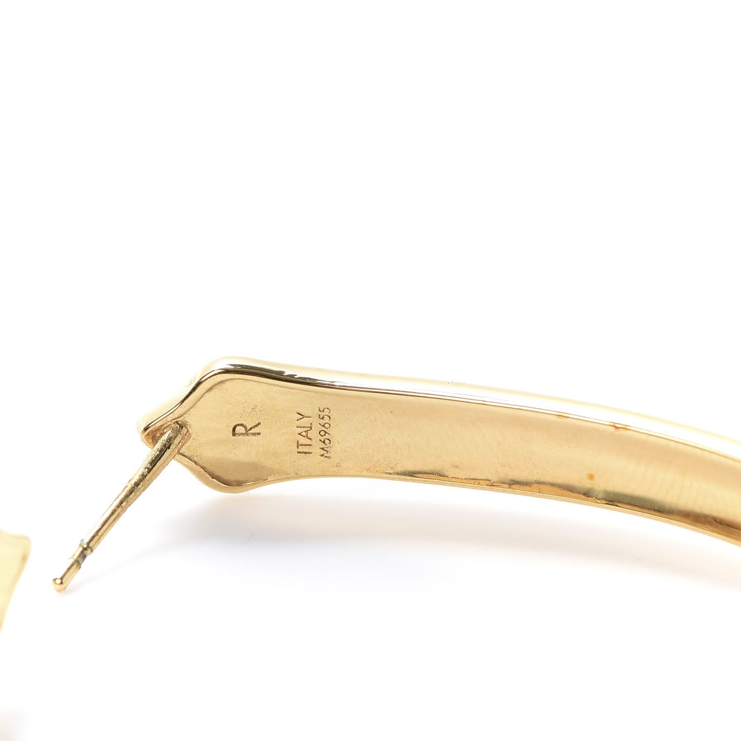 Louis Vuitton Nanogram Sweet Dreams Hoop Earrings GM Gold 4 of 8