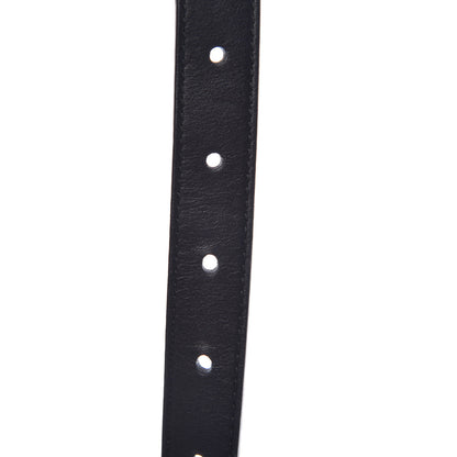 Gucci Calfskin Pearl Double G 20mm Belt 100 40 Black Cream 5 of 7