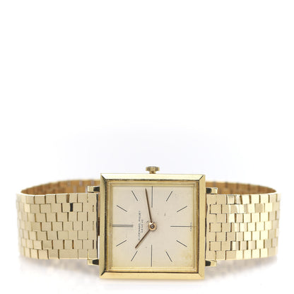 Audemars Piguet 18K Yellow Gold 25mm Classique Square Manual Winding Watch Beige 6290 3 of 6