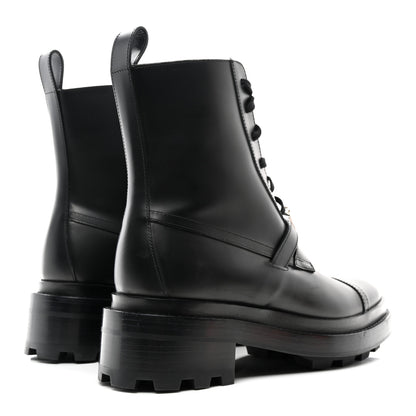 Hermes Glossed Calfskin Funk Ankle Boots 37.5 Black 4 of 9