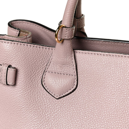 Burberry Grainy Calfskin House Check Medium Banner Tote Pale Orchid 12 of 14