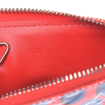 Louis Vuitton Vernis Jungle Dots Key Pouch Coquelicot Denim 6 of 9