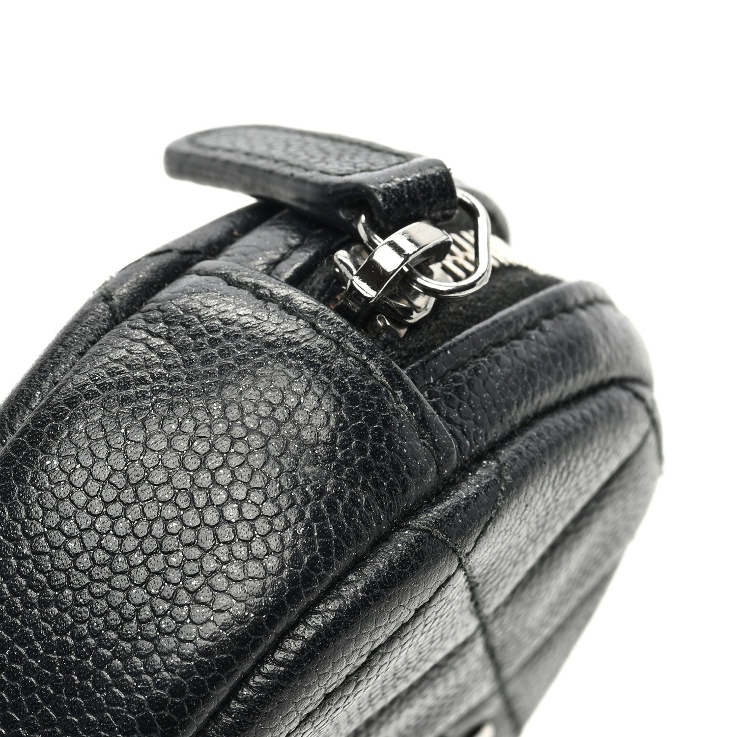 Chanel Caviar Quilted Zip Around Classic Coin Purse Black 8 of 8