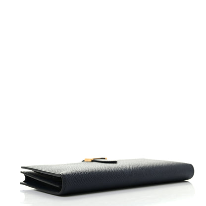 Hermes Epsom Bearn Gusset Wallet Bleu Indigo 4 of 7