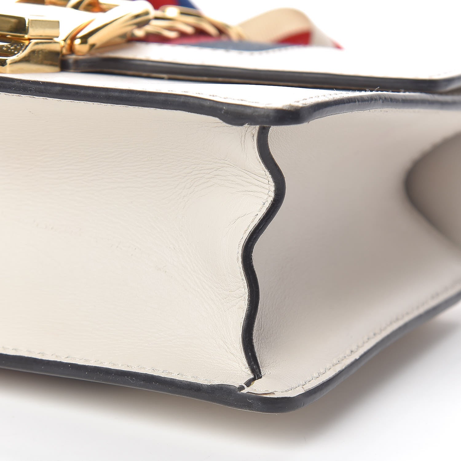 Gucci Calfskin Mini Sylvie Chain Shoulder Bag White 12 of 12