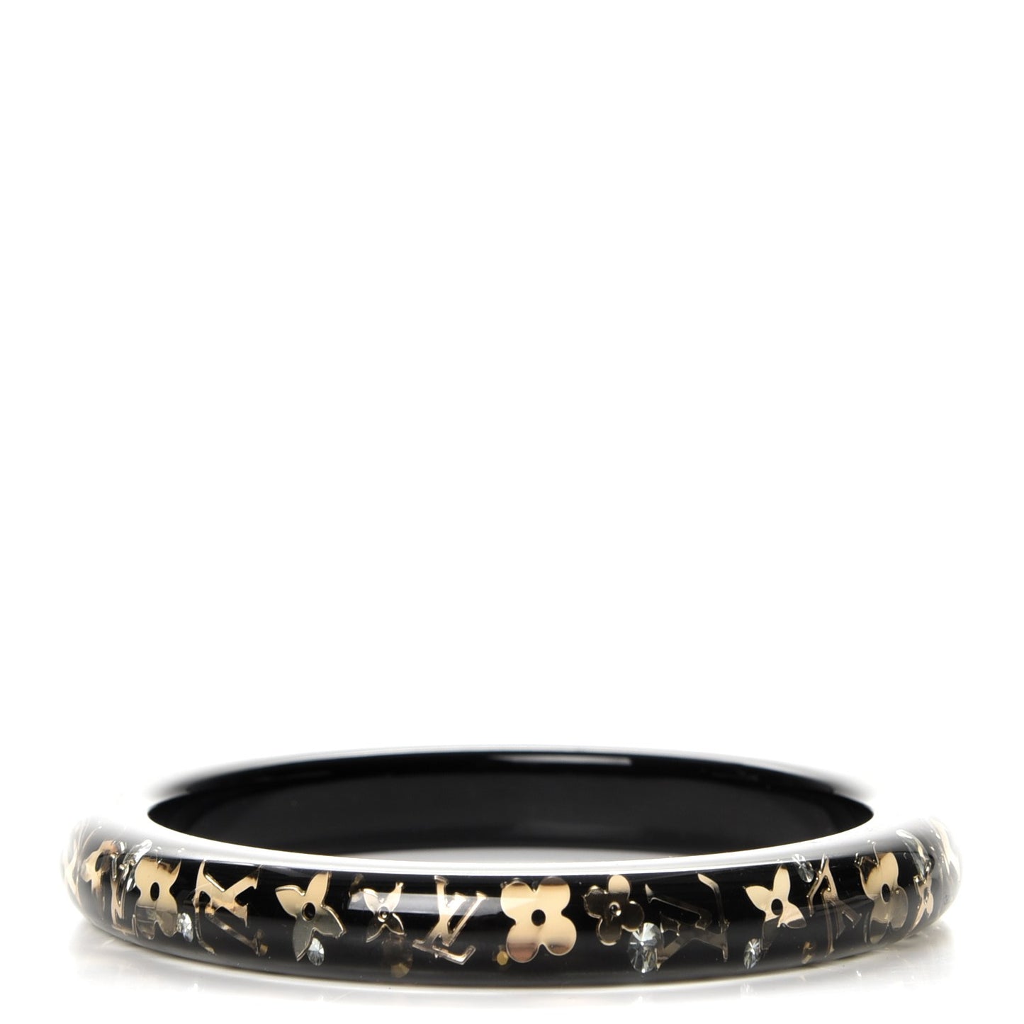 Resin Swarovski Medium Inclusion Bracelet PM Black