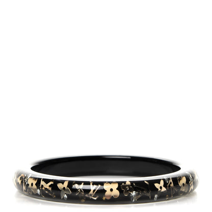 Louis Vuitton Resin Swarovski Medium Inclusion Bracelet PM Black 1 of 4
