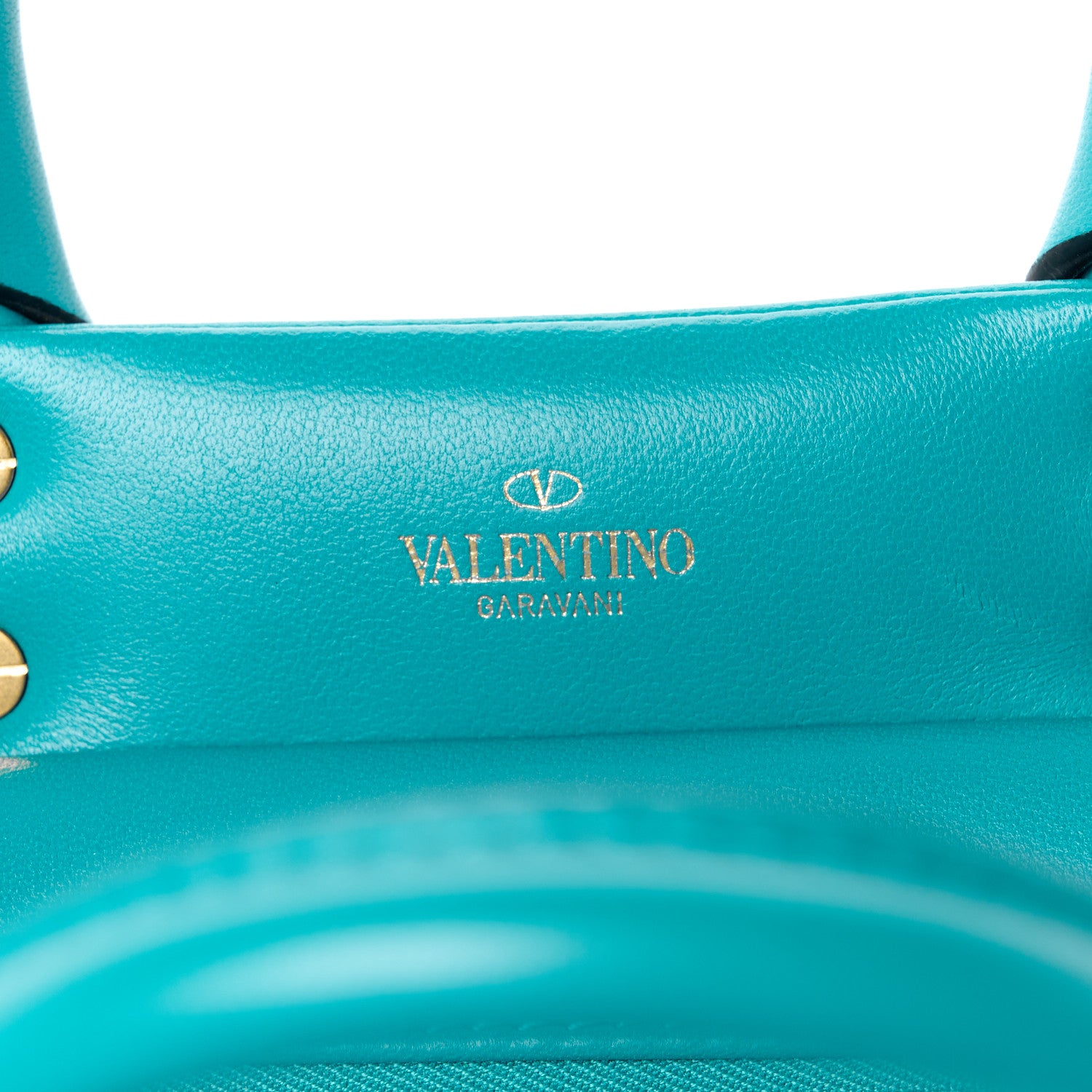 Valentino Garavani Nappa Small One Stud Handbag Marine Green 6 of 11