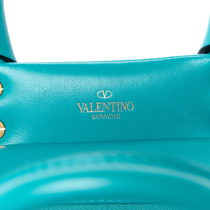 Valentino Garavani Nappa Small One Stud Handbag Marine Green 6 of 11