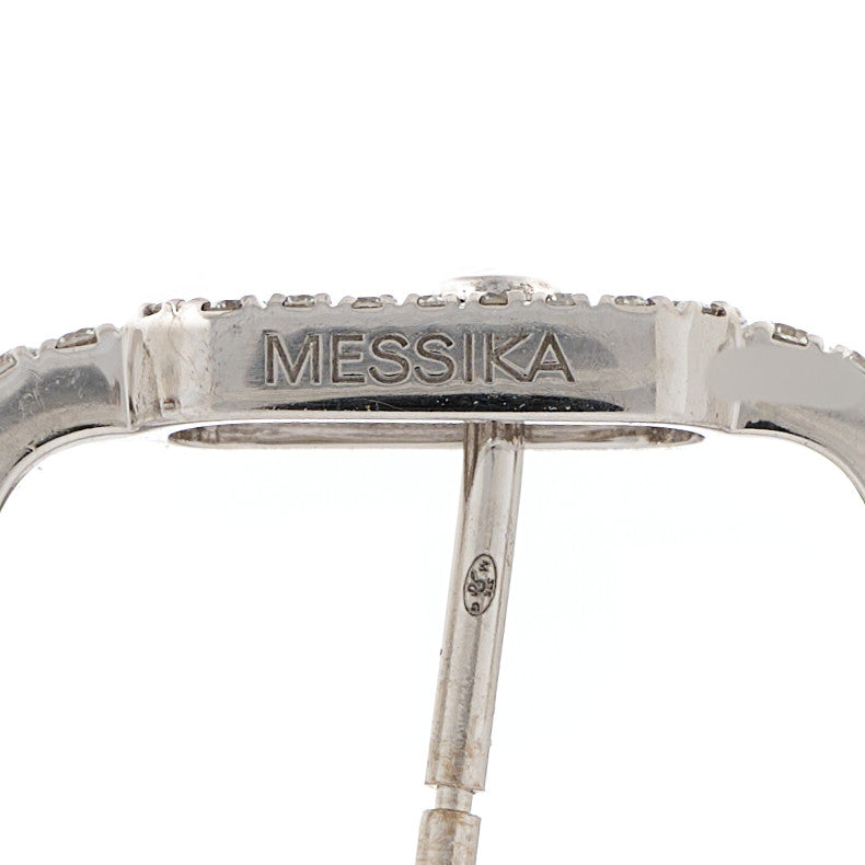 18K White Gold Diamond Move Uno Pave Mono Single Earring
