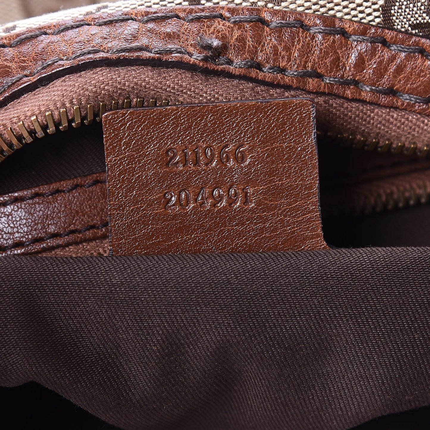 Monogram Medium Jockey Hobo Brown