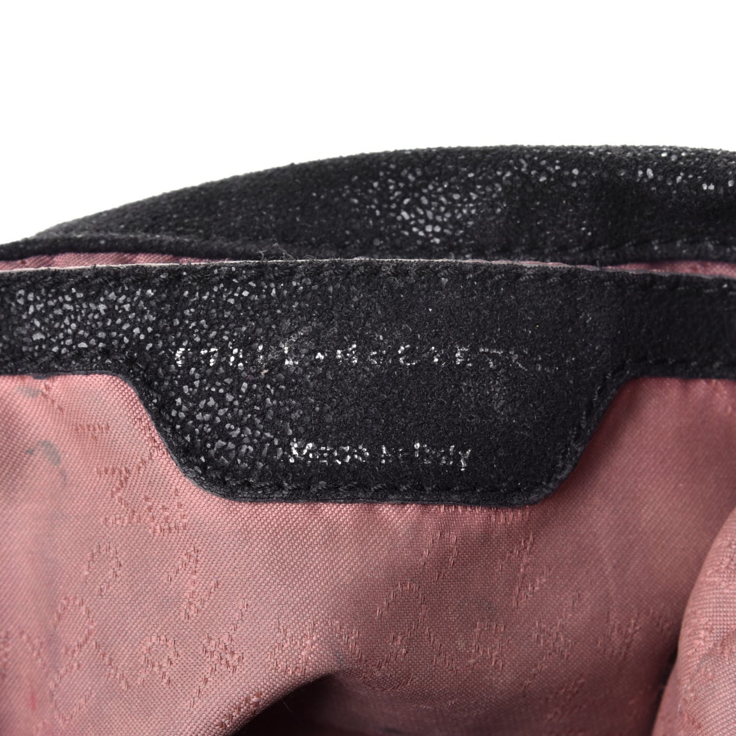 Shaggy Deer Mini Falabella Fold Over Tote Black