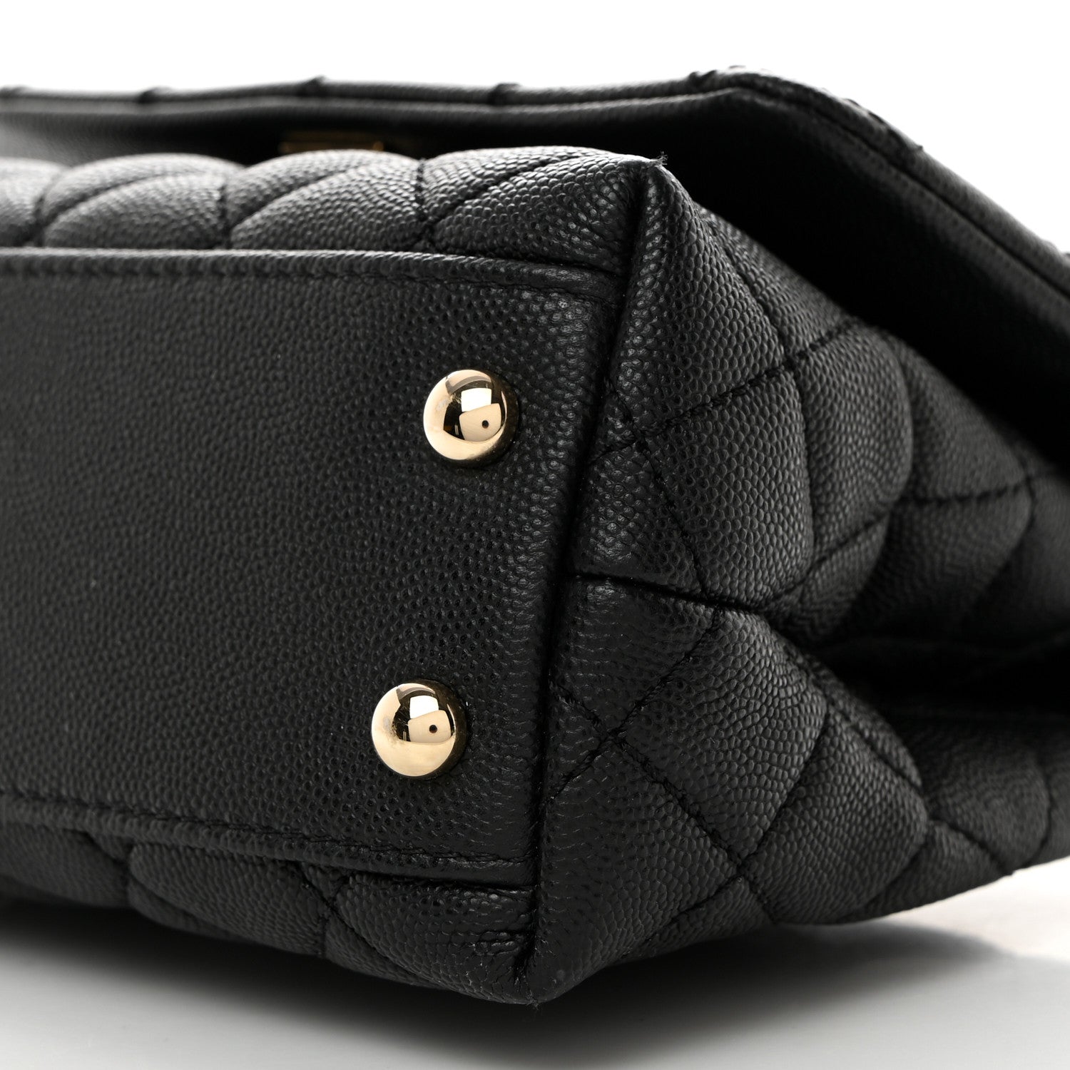 Chanel Caviar Lizard Embossed Quilted Extra Mini Coco Handle Flap Black 10 of 10