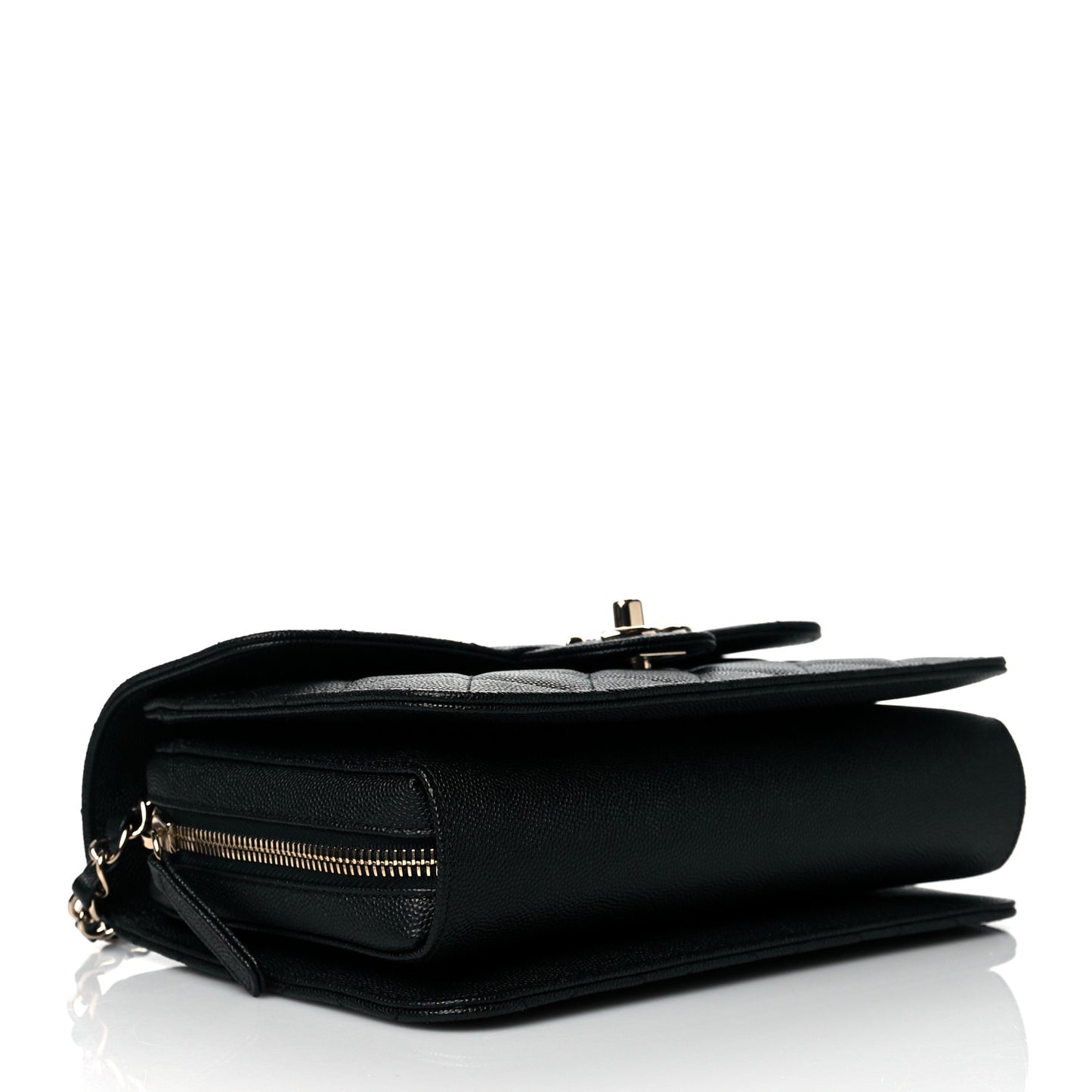 Caviar Quilted Large Like A Wallet Flap Black