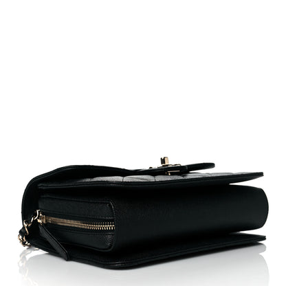 Chanel Caviar Quilted Large Like A Wallet Flap Black 4 of 11