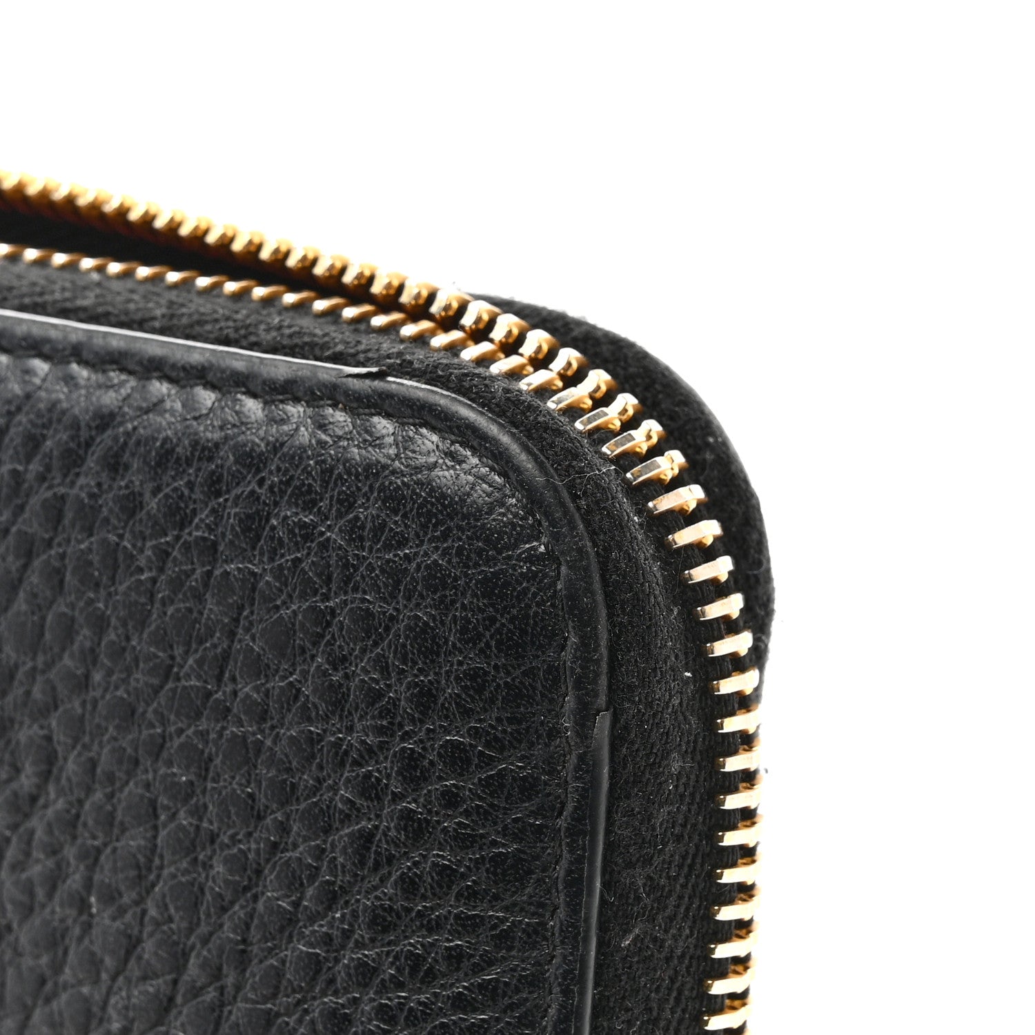 Prada Daino Bi-Color Zip Around Wallet Black Fuoco 12 of 14