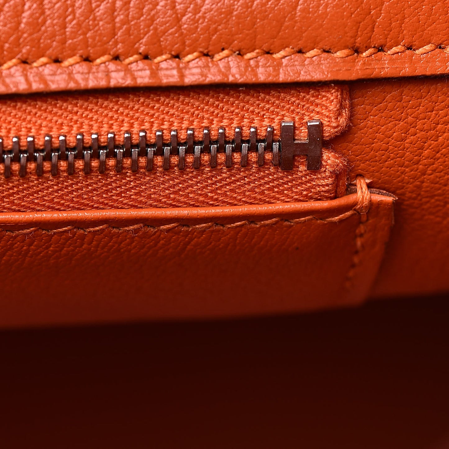 Shiny Porosus Crocodile Birkin 35 Orange
