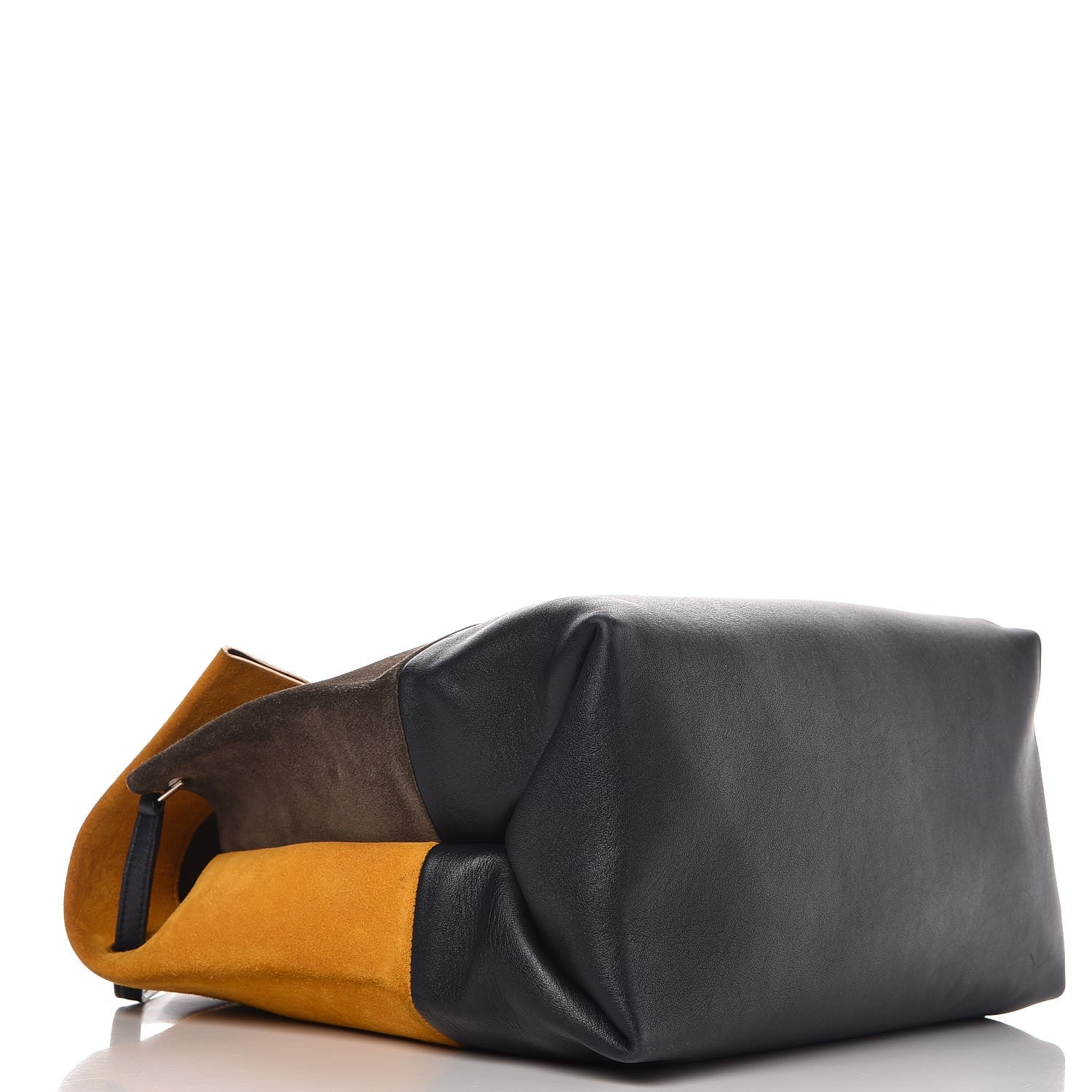Celine Calfskin Suede All Soft Shoulder Bag Amber 4 of 19
