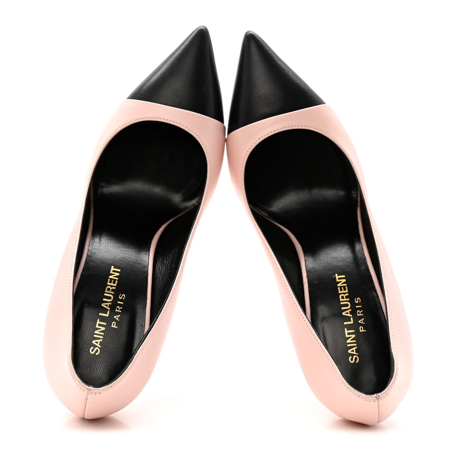Calfskin Bi-Color Cap Toe 85 Pumps 36 Rose Pale