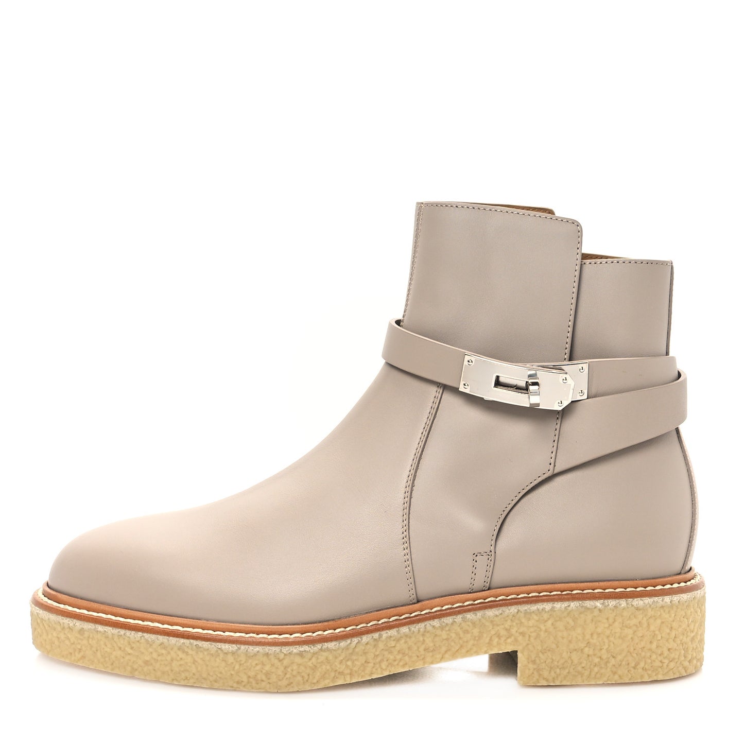 Calfskin History Ankle Boots 39.5 Beige Mastic