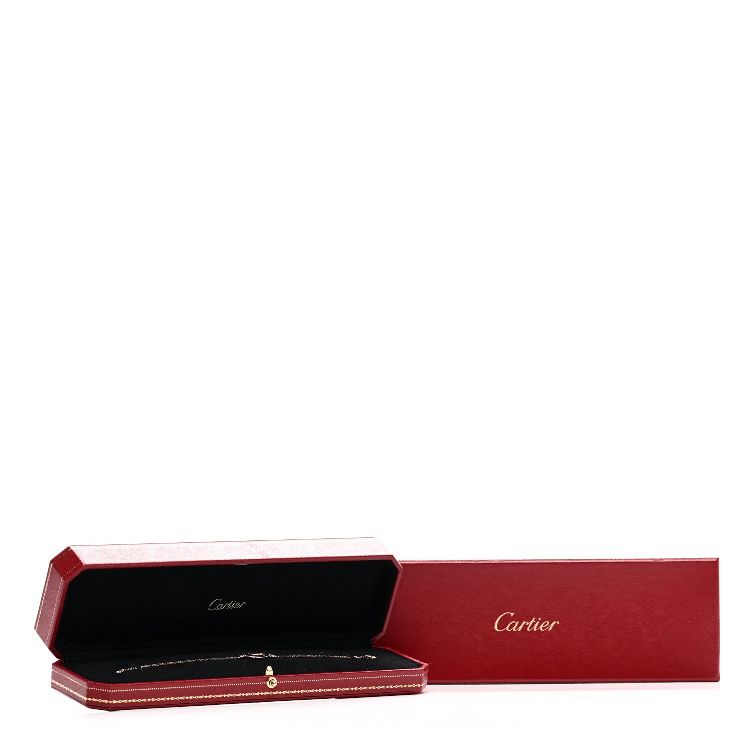 Cartier 18K Pink Gold Pink Sapphire Logo De Cartier Bracelet 4 of 4