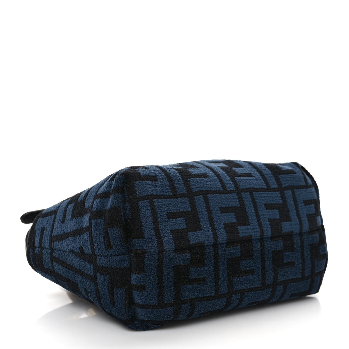 Chenille Vitello King Plexiglass FF Mini By The Way Top Handle Boston Bag Blue Black